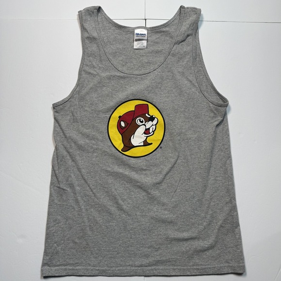 Gildan Other - Buc-ee's Tube Texas Shirt Mens Small Gray Gildan Tank Top New Braunfels